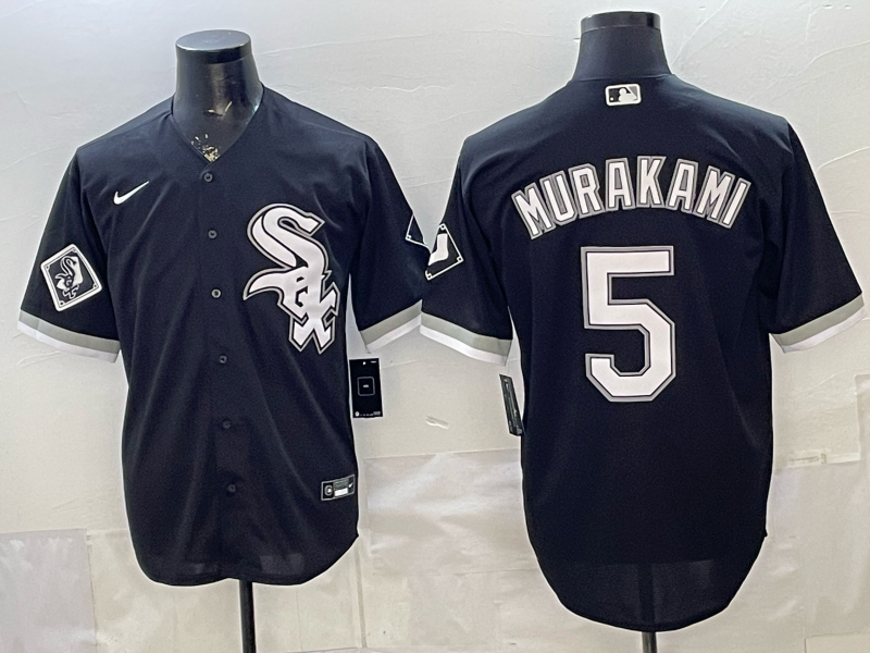 2026 Men Nike Chicago White Sox #5 Murakami black MLB Jersey 0410003